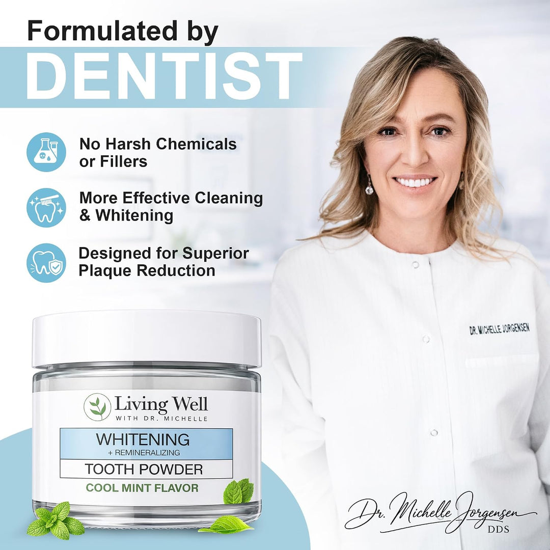 Viviendo bien con la Dra. Michelle Polvo dental remineralizante y b...