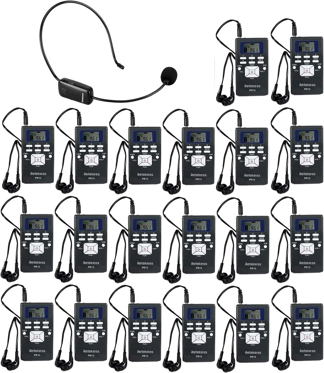 Retekess Sistema de traducción de la iglesia TR503, dispositivo de...