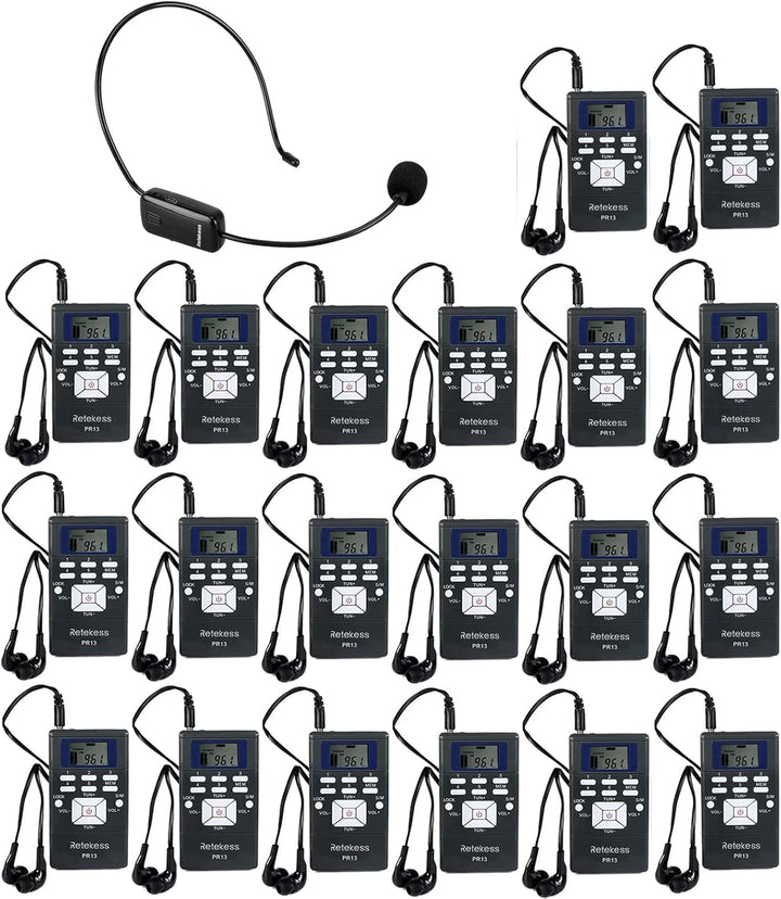 Retekess Sistema de traducción de la iglesia TR503, dispositivo de...