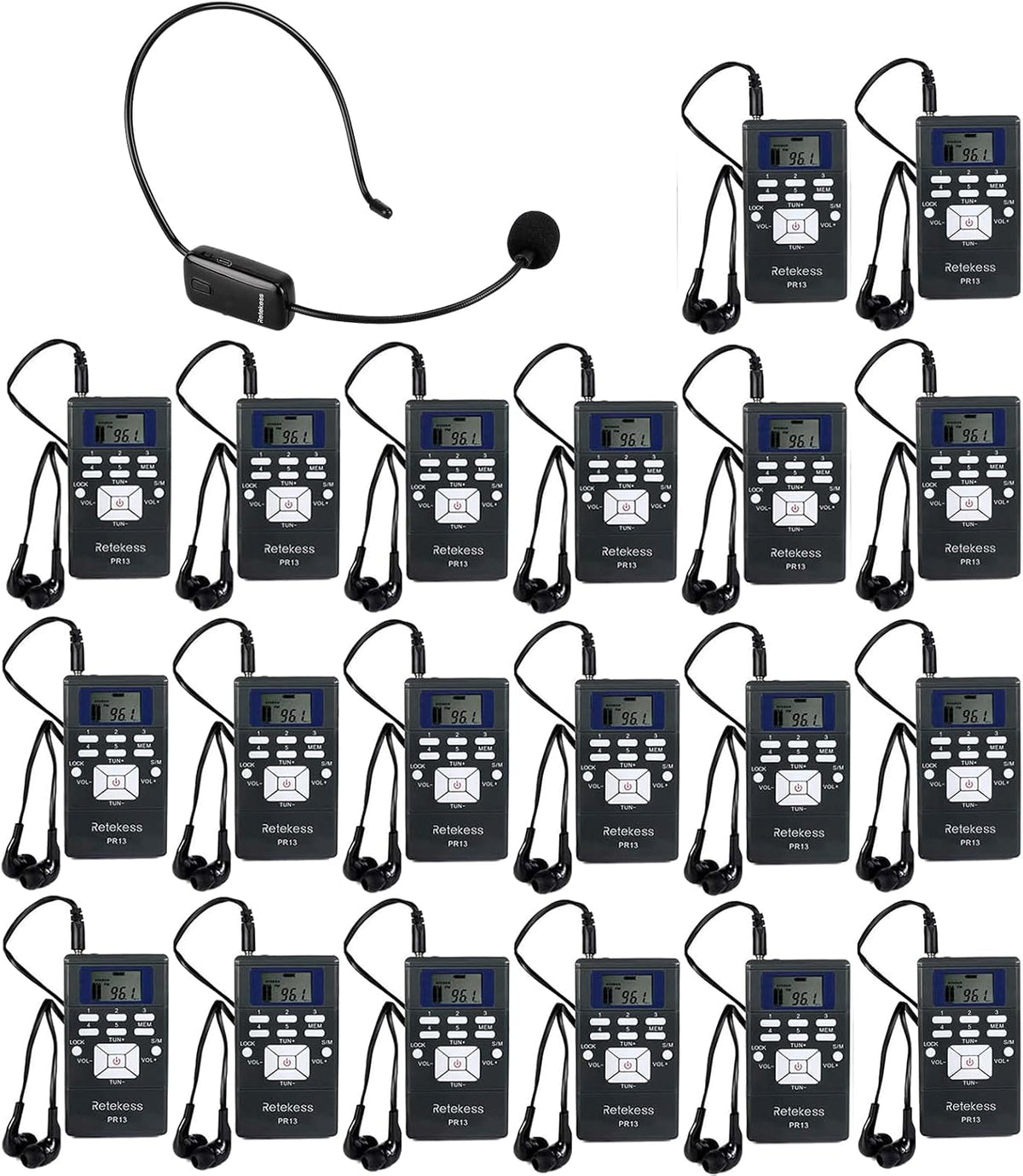 Retekess TR503 Sistema de Asistencia Auditiva de la Iglesia, Equipo de Traducción, 34/38 ES