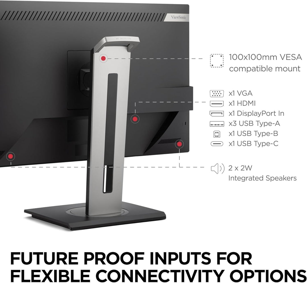ViewSonic VG2748A-2K Monitor de 27 pulgadas 1440p, IPS con sensor d...