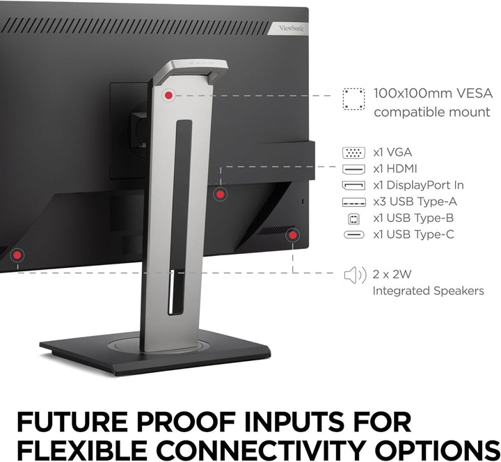 ViewSonic VG2748A-2K Monitor de 27 pulgadas 1440p, IPS con sensor d...