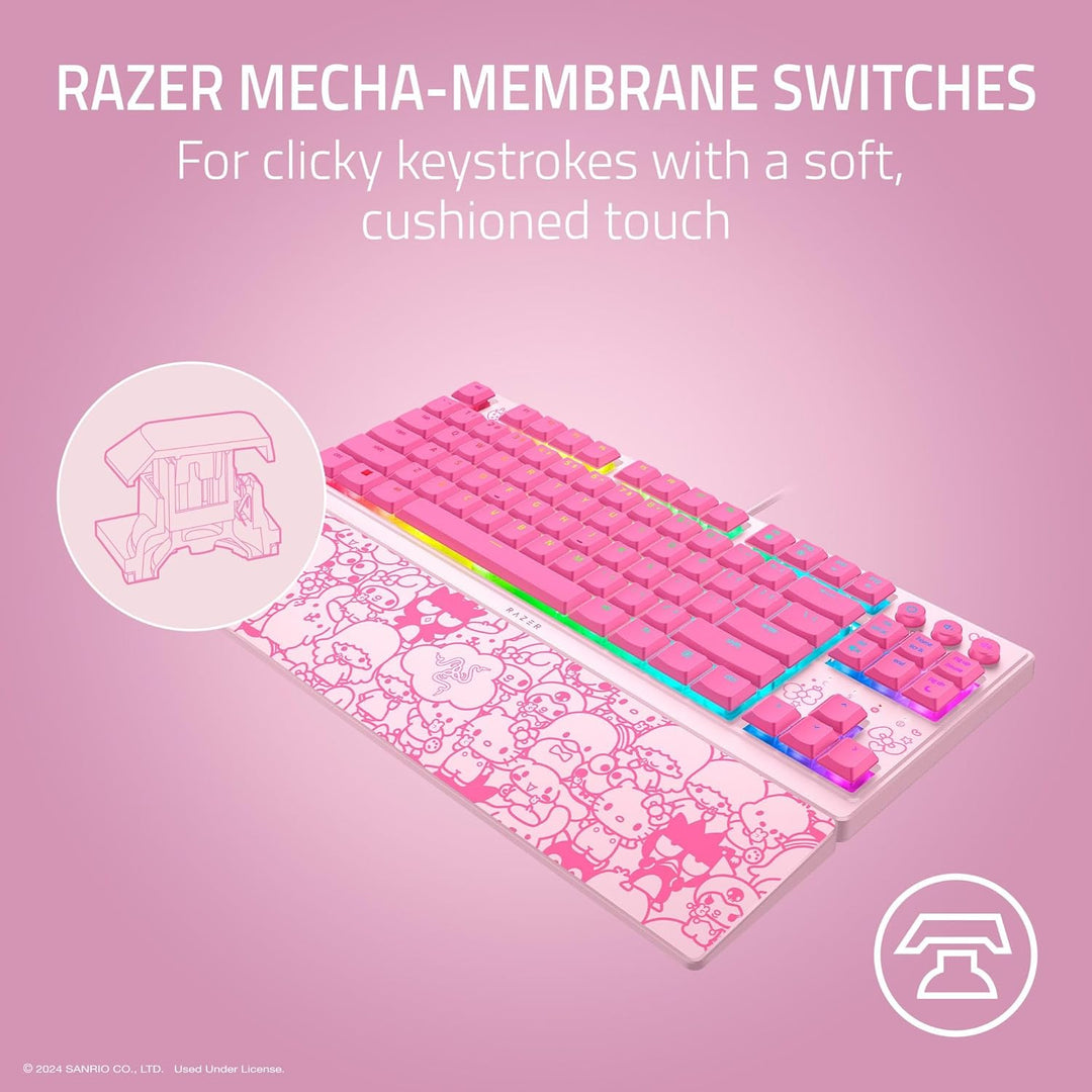Teclado para juegos Razer Ornata V3 TKL: teclas de perfil bajo - in...
