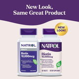 Natrol Beauty Biotina 10,000mcg Vitaminas para la Belleza, 100 Tabl...