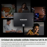 Samsung SSD 870 EVO SATA III 2.5" 8TB, velocidades de lectura\/escr...
