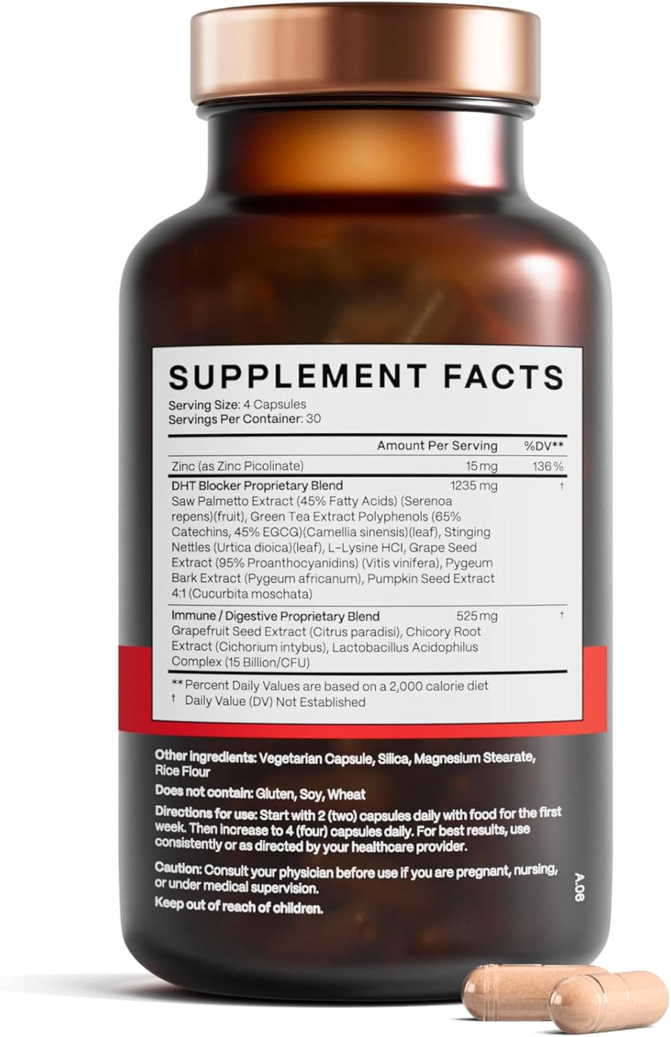 DHT Blocker - Suplemento para el crecimiento del cabello para adelg...