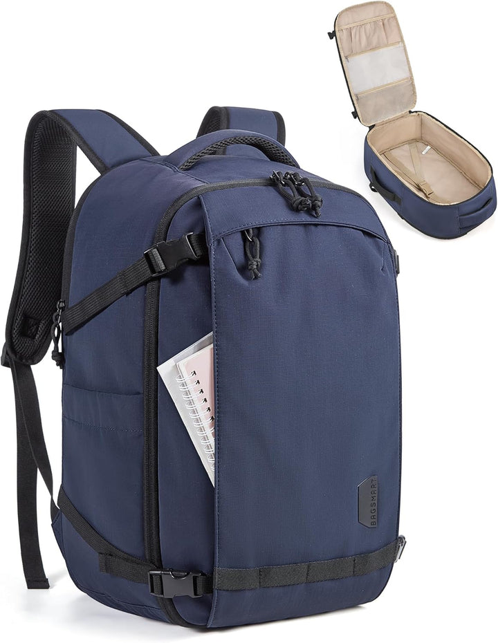 Mochila de viaje de mano aprobada para vuelos BAGSMART, mochila de...