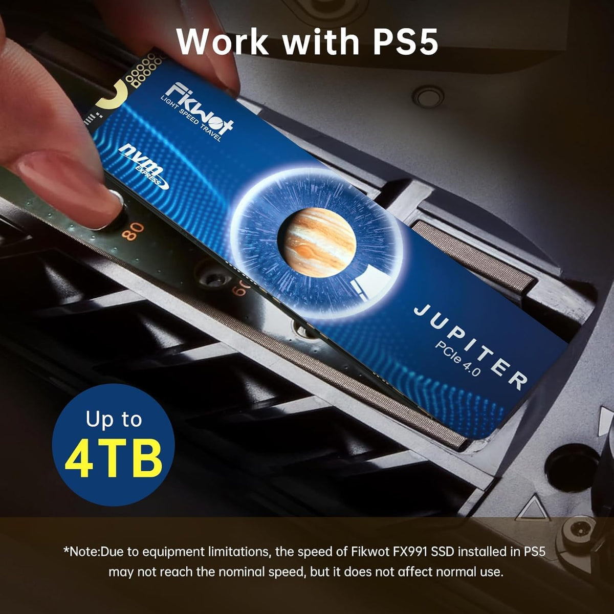 Fikwot FX991 SSD M.2 4TB NVMe SSD M2 2280 PCIe Gen 4x4, lectura de...