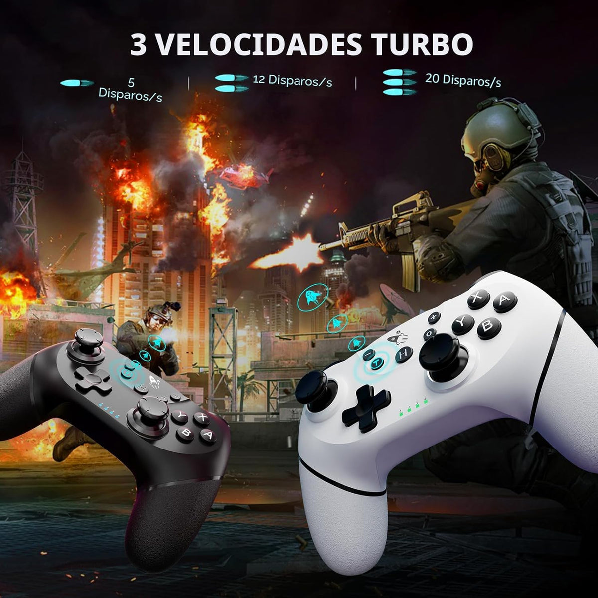 AceGamer Wireless Pro Controller for Nintendo Switch\/Lite\/OLED\/S...