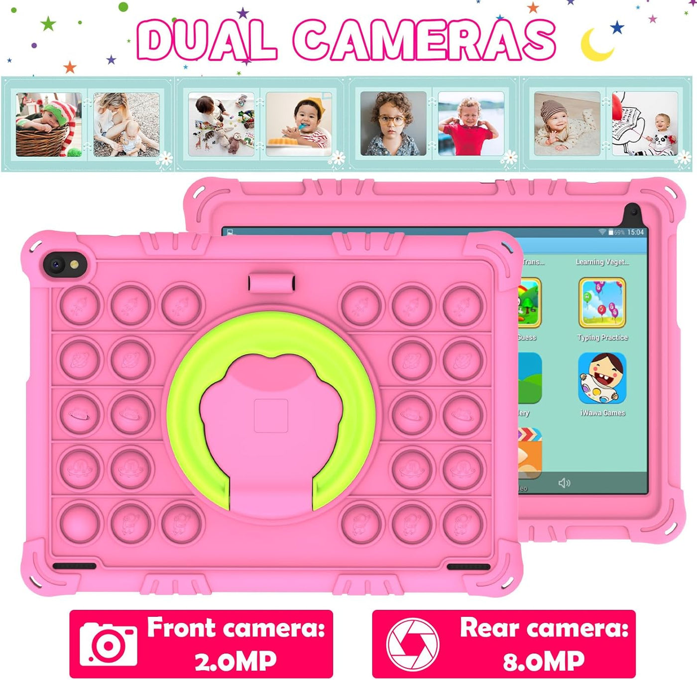 Tablet Android 15 para niños, tabletas de 10 pulgadas para niños, 8...