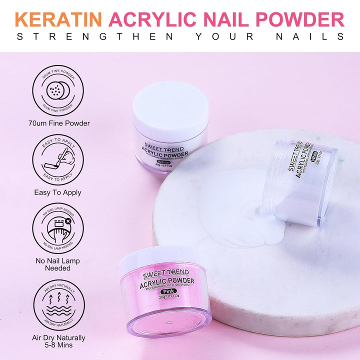 Kit de uñas acrílicas con todo: juego para principiantes con taladr...