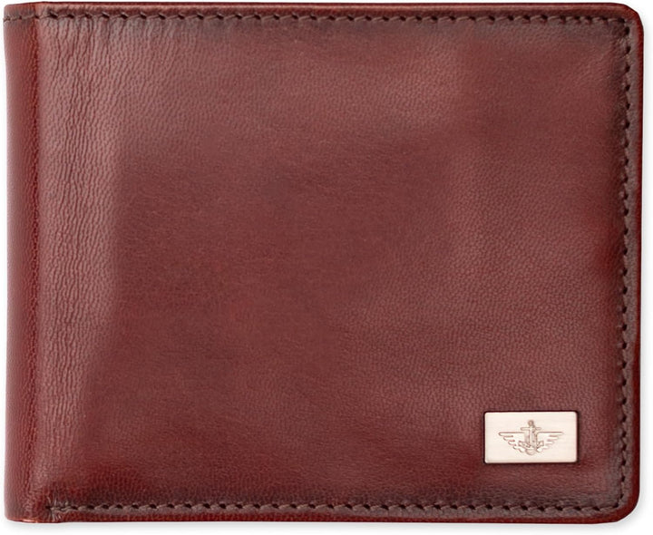 Dockers Mens piel Capacidad extra Slimfold Bifold Wallet