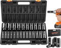 VEVOR Juego de llaves de impacto de 1/2", 26 piezas, métricas de 10 a 1.417