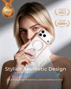 Fuerte magnético y soporte sin costuras de 360° para iPhone 18 Pro Max