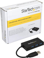 StarTech.com, HB30A3A1CFB, hub USB 3.0 de 4 puertos, alimentado, adaptador 5V/0.9A