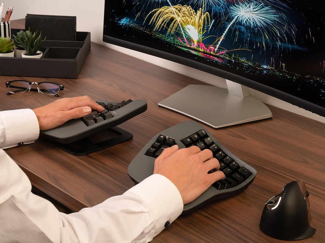 KINESIS Advantage360 - Teclado ergonómico dividido profesional, Blu...