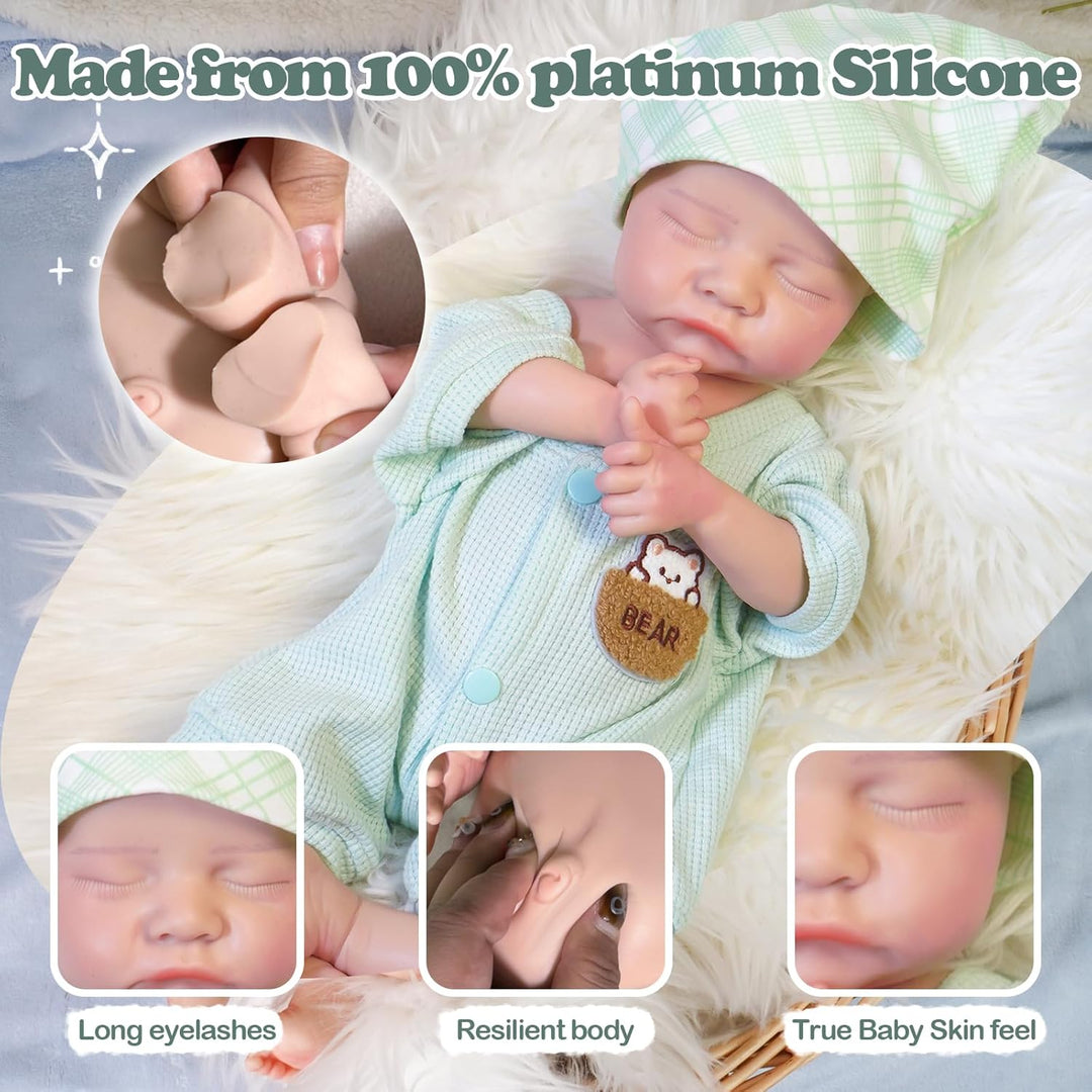 Muñecas Bebé Reborn Realistas Niño - Muñeca de Bebé de 17 Pulgadas...