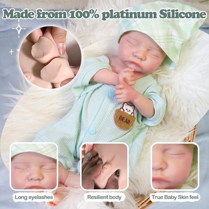 Muñecas Bebé Reborn Realistas Niño - Muñeca de Bebé de 17 Pulgadas...