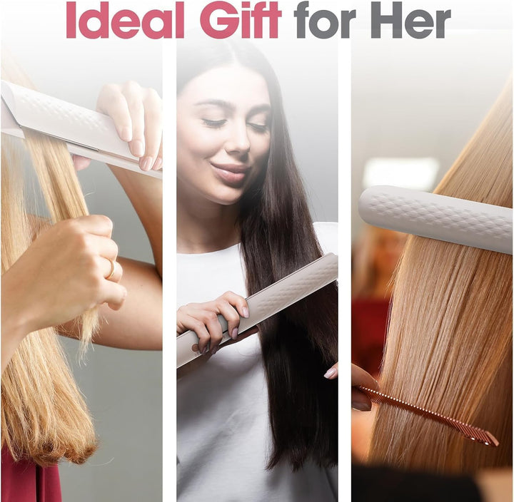 Quico Plancha para el cabello, alisadora de cabello de viaje global...