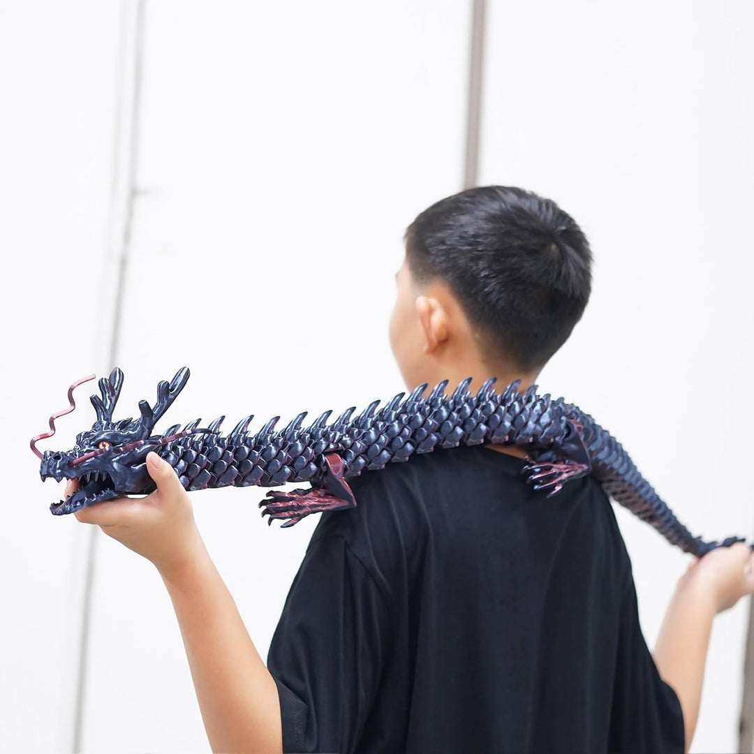 Juguetes de dragón grandes impresos en 3D, animales XXL de 47.3 pul...