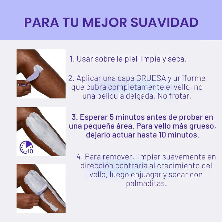 Crema de depilación para mujer Flamingo - (Paquete de 2) 6.76 fl oz...