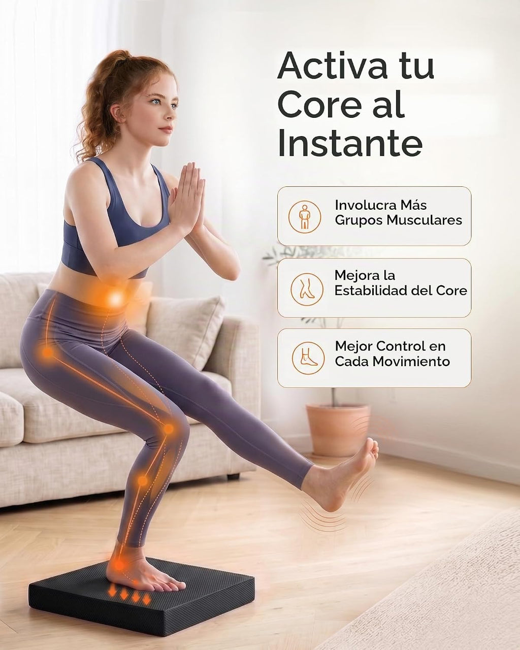 StrongTek Almohadilla de equilibrio profesional de espuma para ejercicios, 15.8 x 13 x 2 pulgadas, rodillera de espuma TPE de alta densidad, antideslizante y resistente al agua, para entrenamiento de