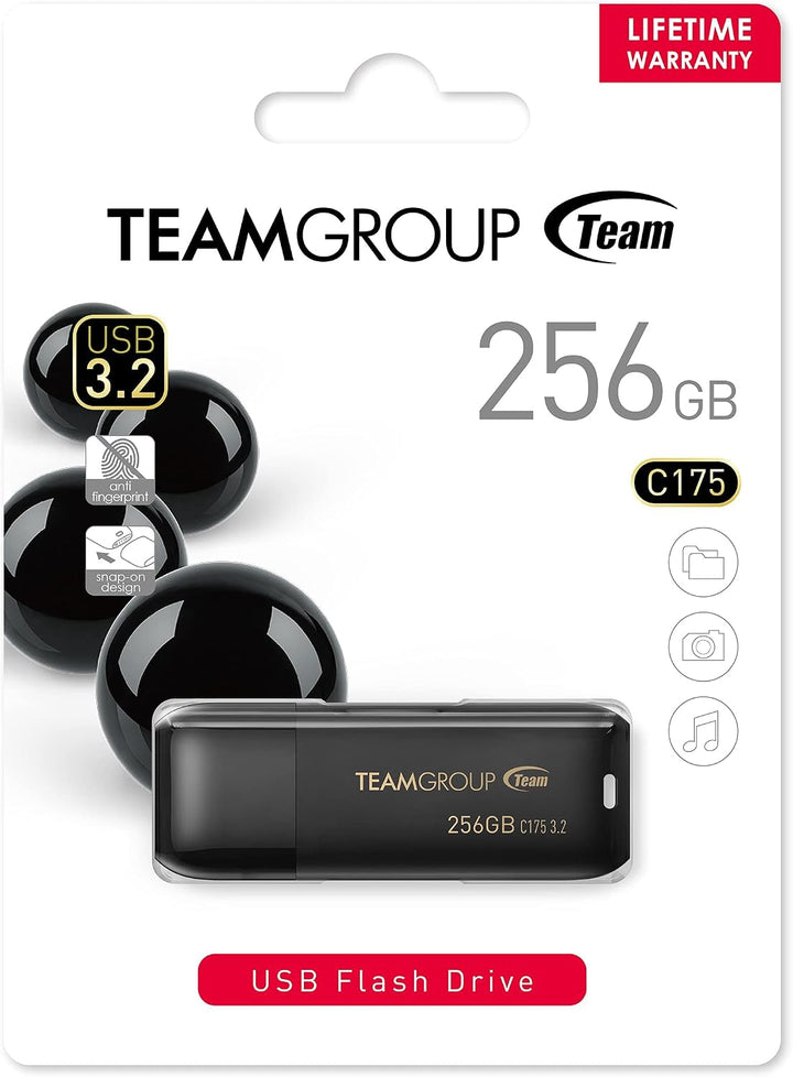 TEAMGROUP C175 256GB USB 3.2 Gen 1 (USB 3.1\/3.0) lectura 100MB\/s...