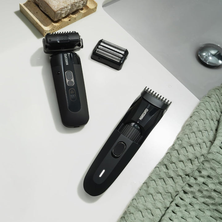 MANSCAPED® The Chairman™ PRO - Afeitadora facial eléctrica para hom...