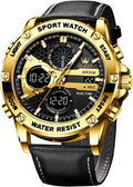 OLEVS Relojes para Hombre Moda Fecha Regalo Cronógrafo Reloj para Hombre Gran Negocio Digital Calendario Resistente al Agua Reloj de Muñeca para Hombre