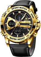 OLEVS Relojes para Hombre Moda Fecha Regalo Cronógrafo Reloj para Hombre Gran Negocio Digital Calendario Resistente al Agua Reloj de Muñeca para Hombre