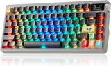 X Aula Nova75 - Teclado mecánico inalámbrico 75% para computadora,...