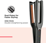 REVLON Plancha doble recta de cobre + cerámica de doble placa, cuat...