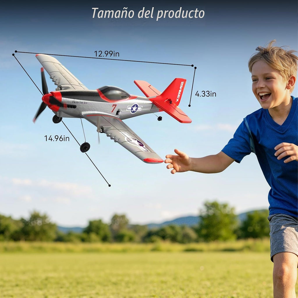 SIMREX Avión de control remoto RC Plane para principiantes