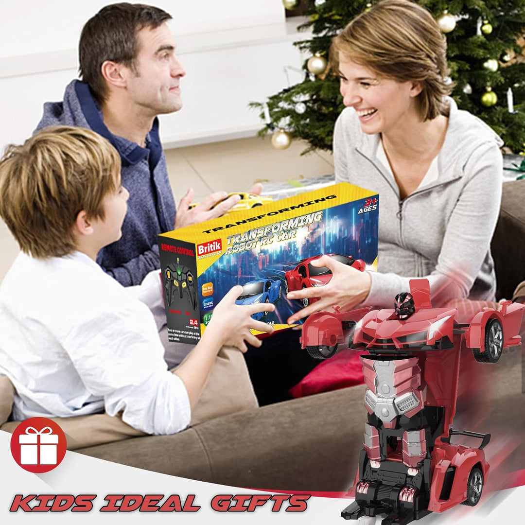 Britik - Auto transformador a control remoto, juguete para niños de...