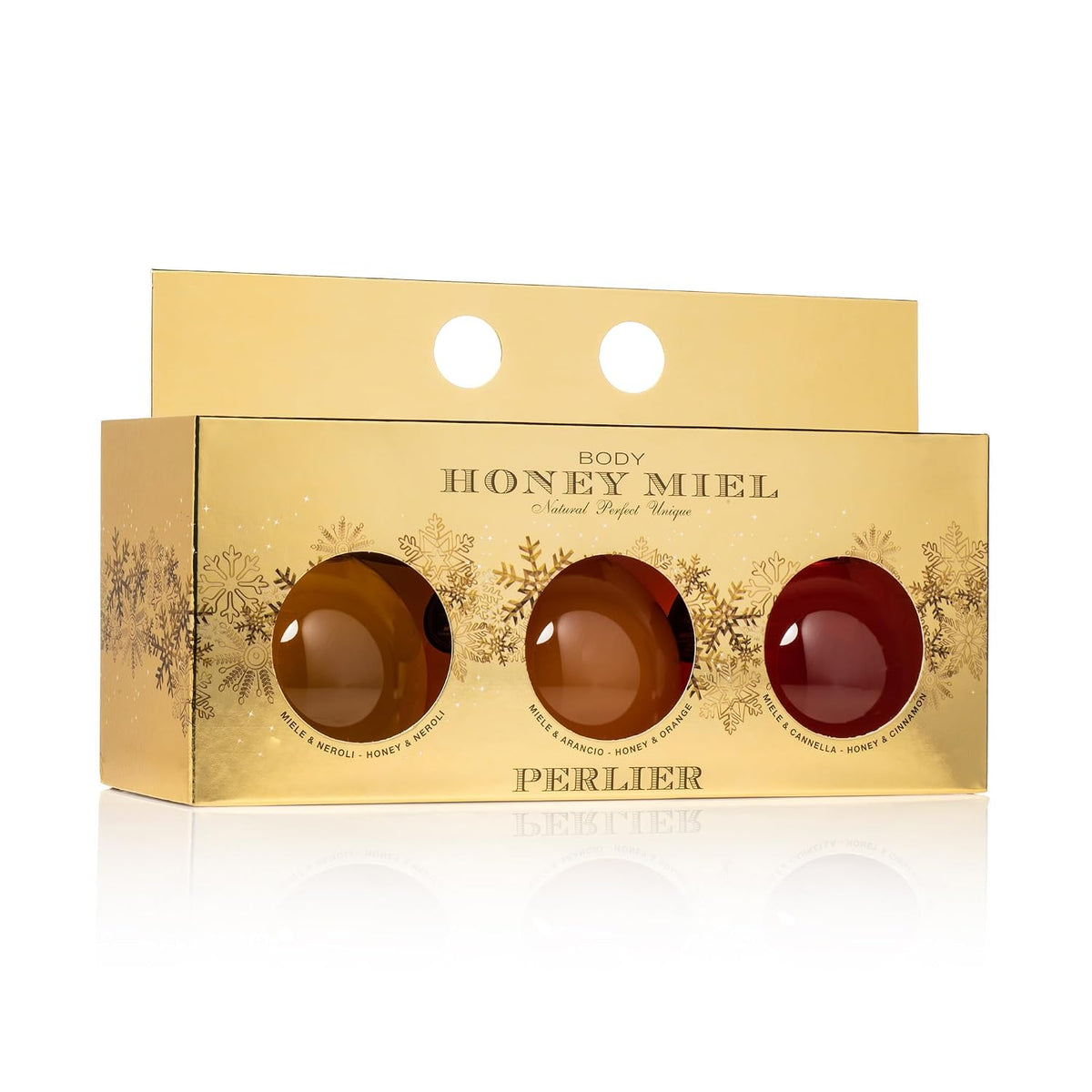 Perlier - Honey Miel - Juego de regalo de crema de baño y ducha, 3...
