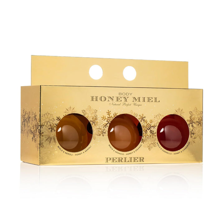 Perlier - Honey Miel - Juego de regalo de crema de baño y ducha, 3...