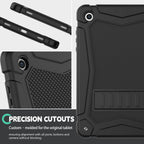 Funda a prueba de golpes para Samsung Galaxy Tab A11 Plus de 11 pulgadas 2026 con soporte integrado, 3 capas de protección resistente para Tab A9+ 10.9 2023, color negro