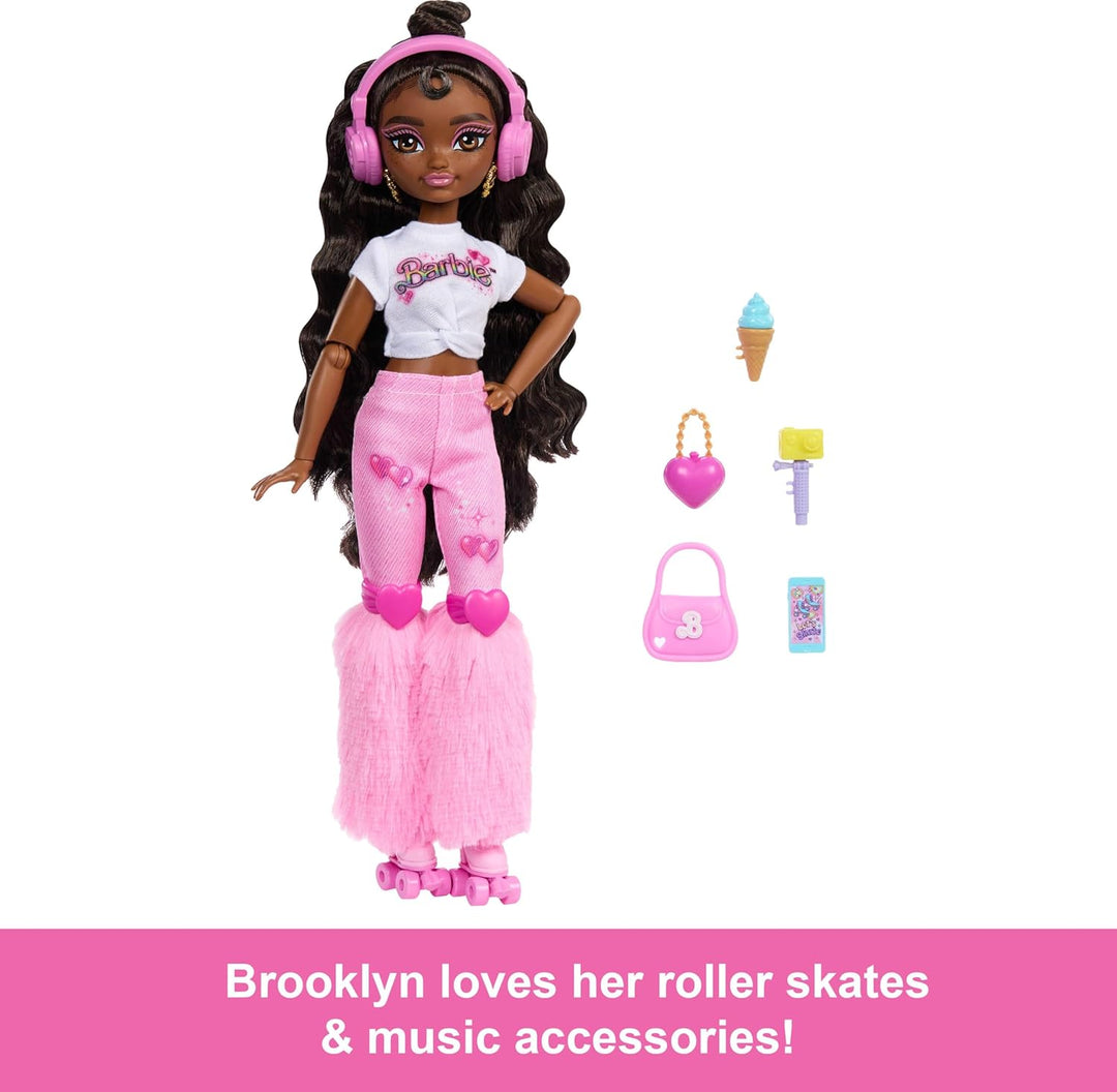 Muñeca Barbie Dream Besties y accesorios, muñeca posable Barbie Bro...