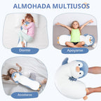 Animal de peluche de pingüino de 36 pulgadas, suave y largo, almohada de peluche de pingüino azul, regalo para niños, niños y niñas, cumpleaños, Pascua