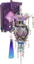 Lámpara MU Rompecabezas de metal 3D con iluminación de mariposa, palacio con forma de latern, kits de modelo, lámpara de construcción, rompecabezas 3D para adultos, imanes de nevera de bricolaje, trabajos de manualidades, regalos de cumpleaños, decoración