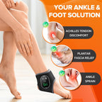 Masajeador de pies inalámbrico para neuropatía, almohadilla térmica de tobillo recargable de 3000 mAh con masaje para la circulación, masajeador de alivio del dolor de pie y tobillo, alivio de la