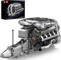 Mould King V8 Kit de modelo de motor turbo doble que funciona – Más de 2899 piezas, construye tu propio kit de motor de modelo visible para adultos con motor y batería, bloques de construcción para adultos, juguetes de construcción STEM de bricolaje