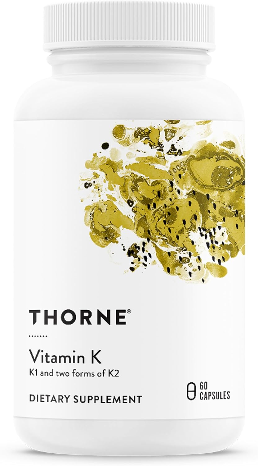 Thorne Vitamina K Vitaminas K1 y K2 Apoya huesos fuertes