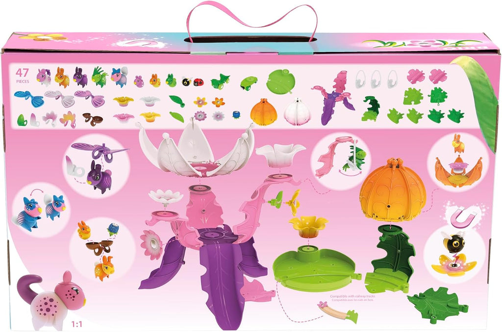 BRIO Flora Flower Town Deluxe Set – Juego interactivo de construcción y decoración de 47 piezas para juego imaginativo abierto – A partir de 3 años