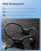 Z3 Auriculares de conducción ósea de oído abierto con micrófono, auriculares deportivos