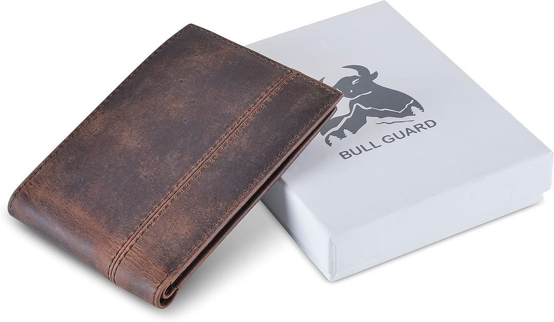 BULL GUARD Cartera de cuero RFID | La respetada cartera plegable de...