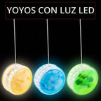 Paquete de 40 bolas de respuesta con luz LED, nivel principiante, bola colorida de rodamiento de yoyó para rellenos de bolsas de regalos, regalos de fiesta de cumpleaños, premios en el aula