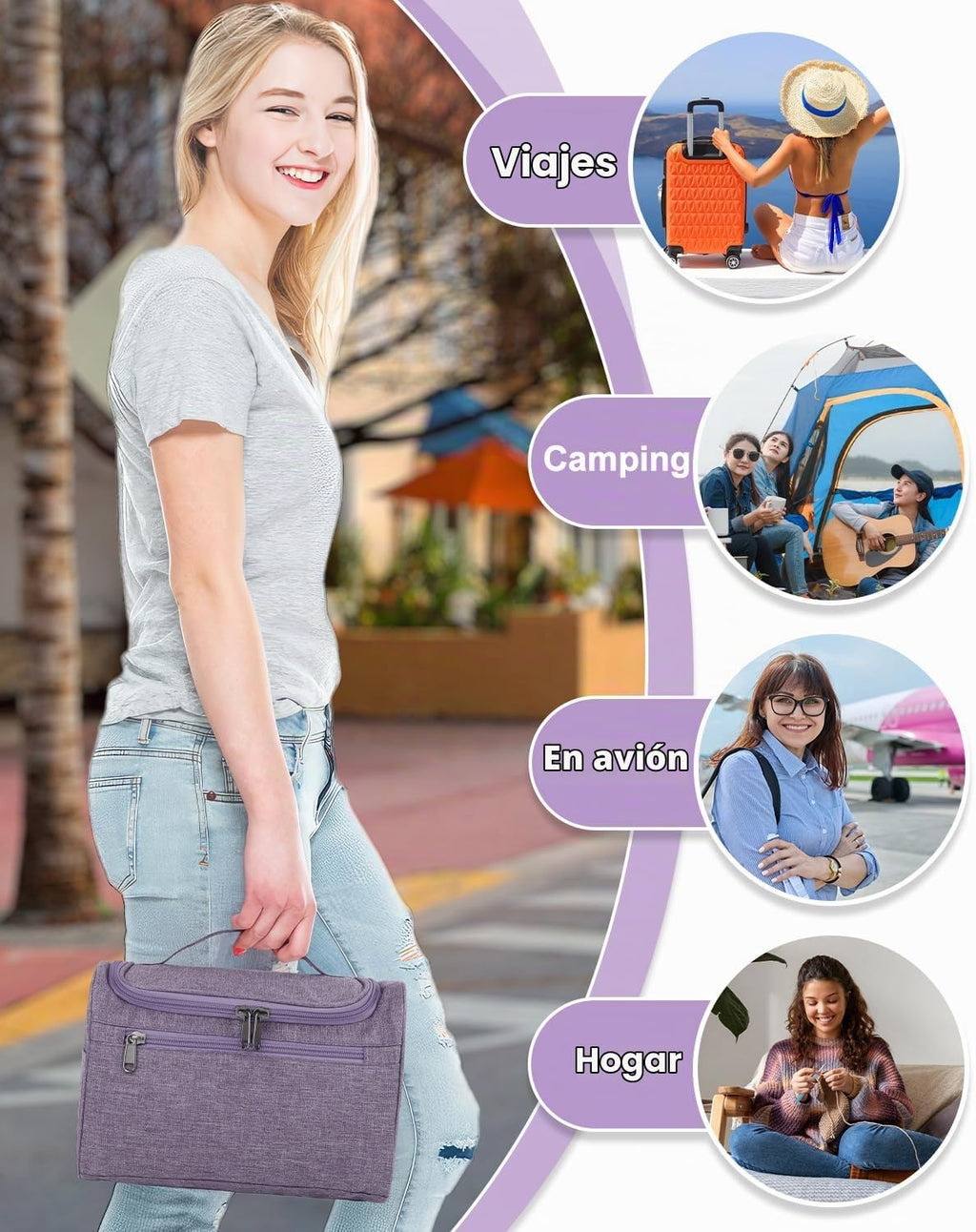 Aeelike Crochet Kit para Beginners Adults Kids, Complete Crochet Set, Purple
