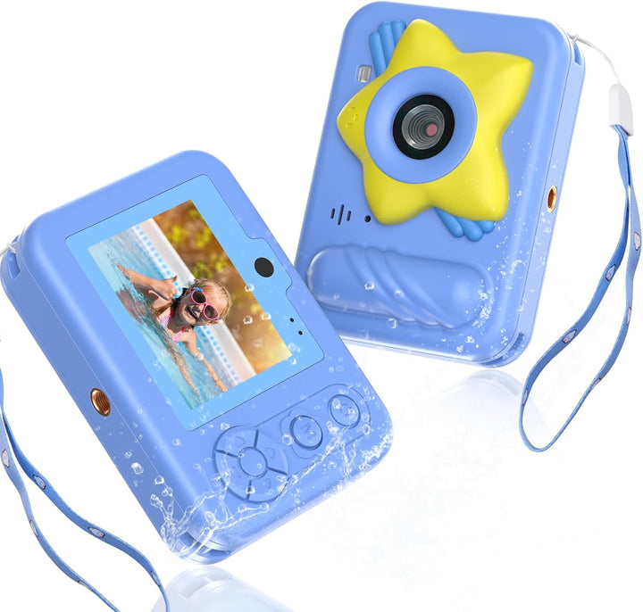 Cámara de juguete impermeable para niños con tarjeta de 32 GB, cáma...
