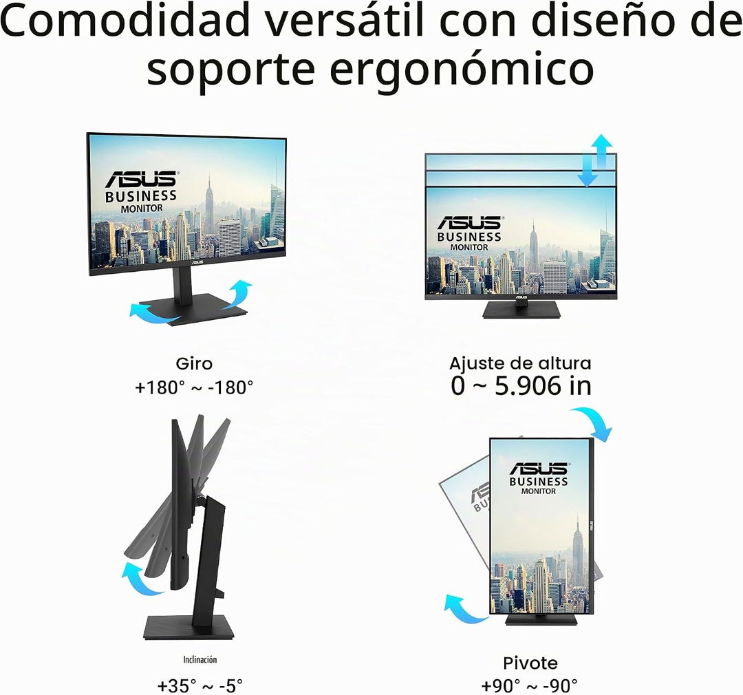 ASUS Monitor de negocios 4K de 27" (VA27UQSB) - UHD (3840 x 216...